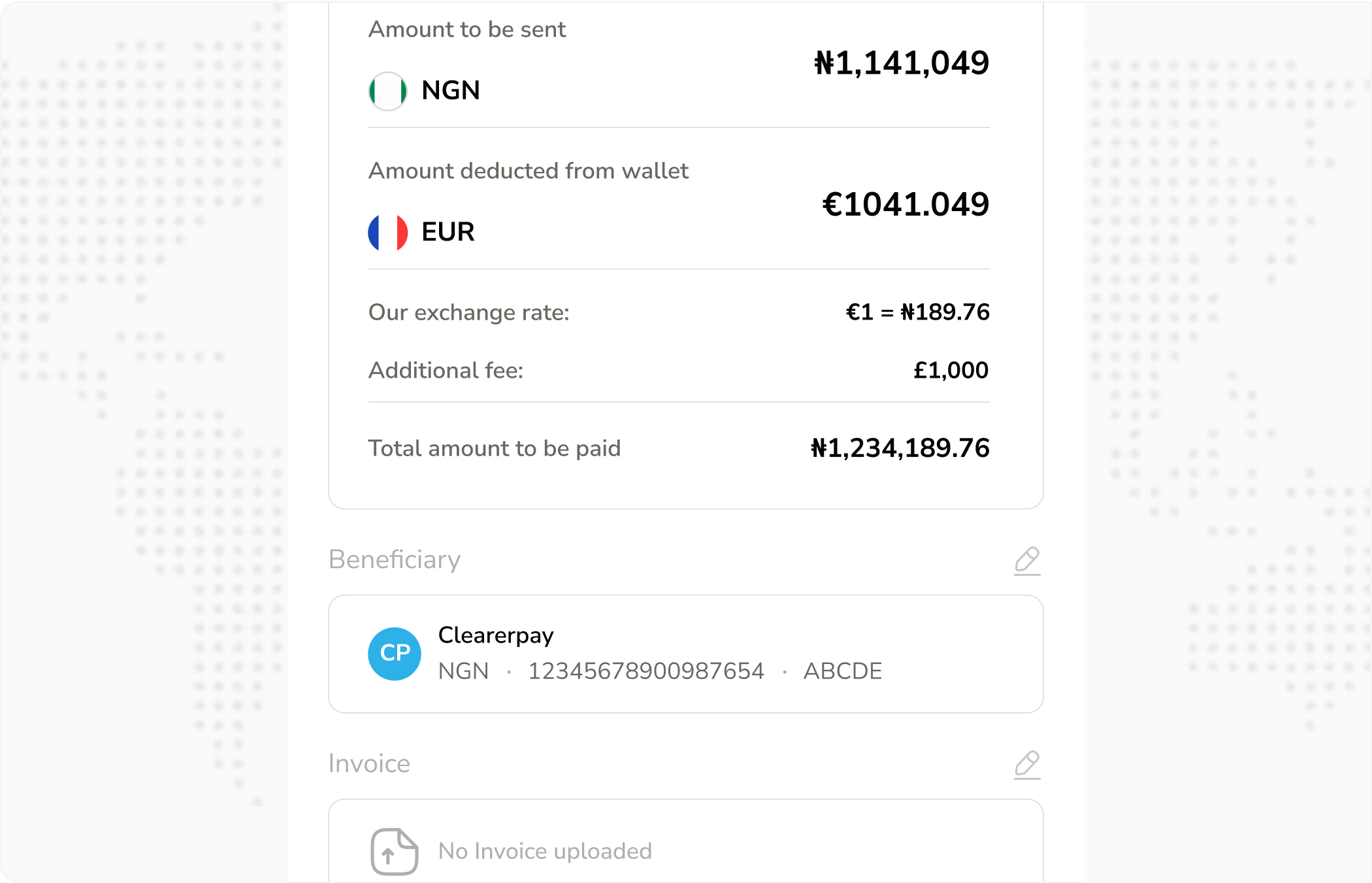 Transaction Info